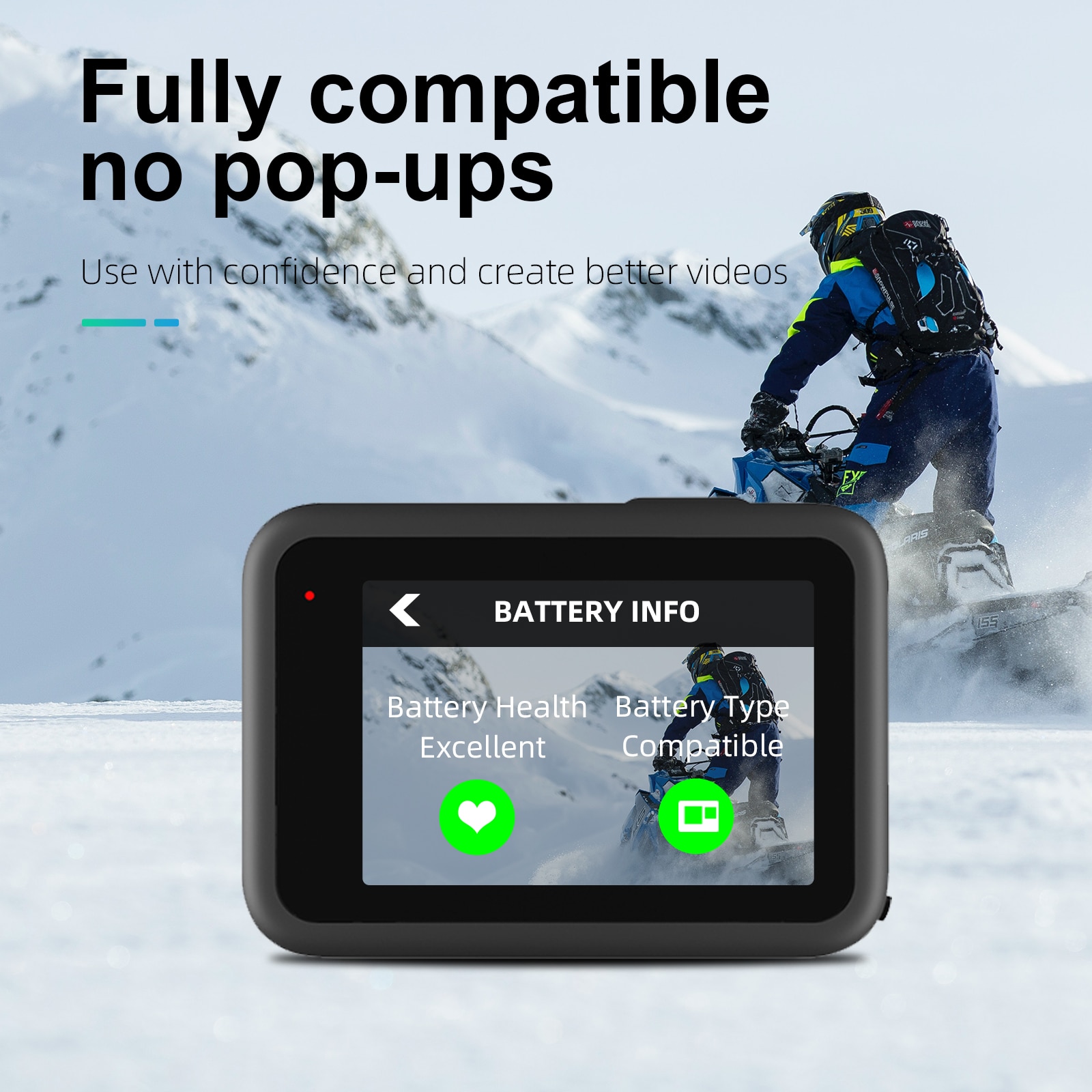 GoPro 12 11 10 9 2Pack 1750mAh Battery and 3Slot LED Battery Charger