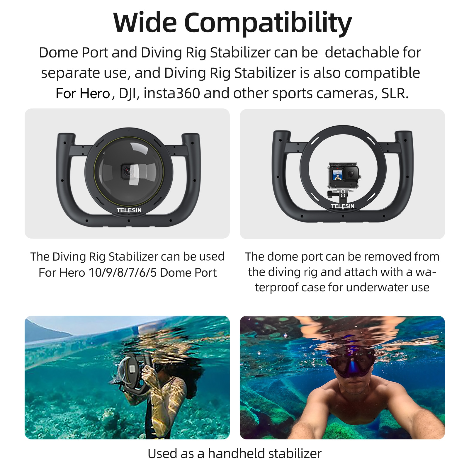 Dome Port Waterproof Handheld Housing Case 4 Dome Port Waterproof Handheld Housing Case 4