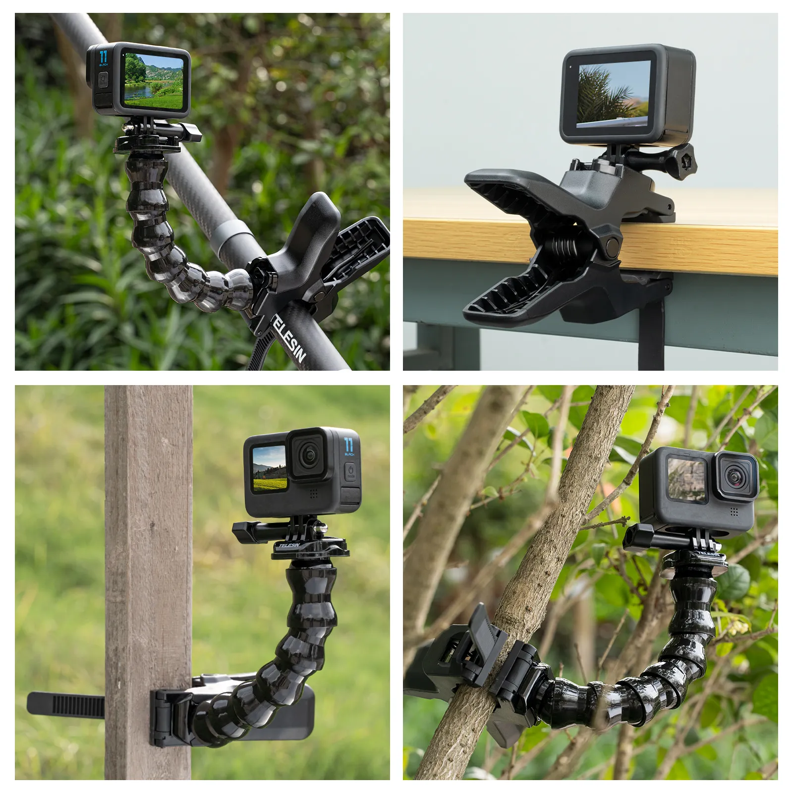 TELESIN Car Suction Cup Window Glass Mount Flexible Holder for GoPro 11 10 9 8 7 6 5 Insta360 Osmo Action SJCAM EKEN Smartphone 6 TELESIN Car Suction Cup Window Glass Mount Flexible Holder for GoPro 11 10 9 8 7 6 5 Insta360 Osmo Action SJCAM EKEN Smartphone 6