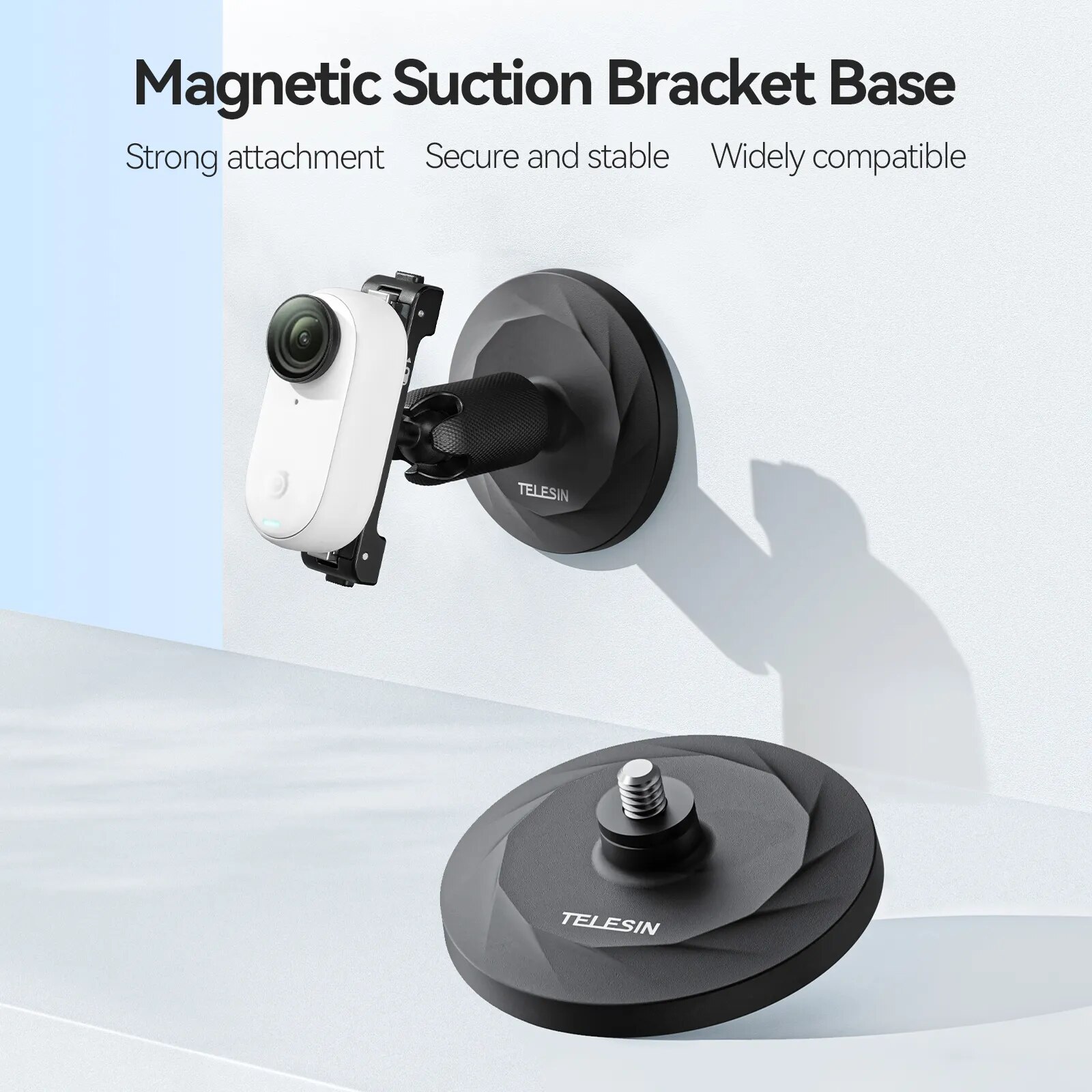 TELESIN Magnetic Suction Bracket Base Action Camera Holder For Insta360 G03 For Insta360 Go3 Accessories 2 TELESIN Magnetic Suction Bracket Base Action Camera Holder For Insta360 G03 For Insta360 Go3 Accessories 2