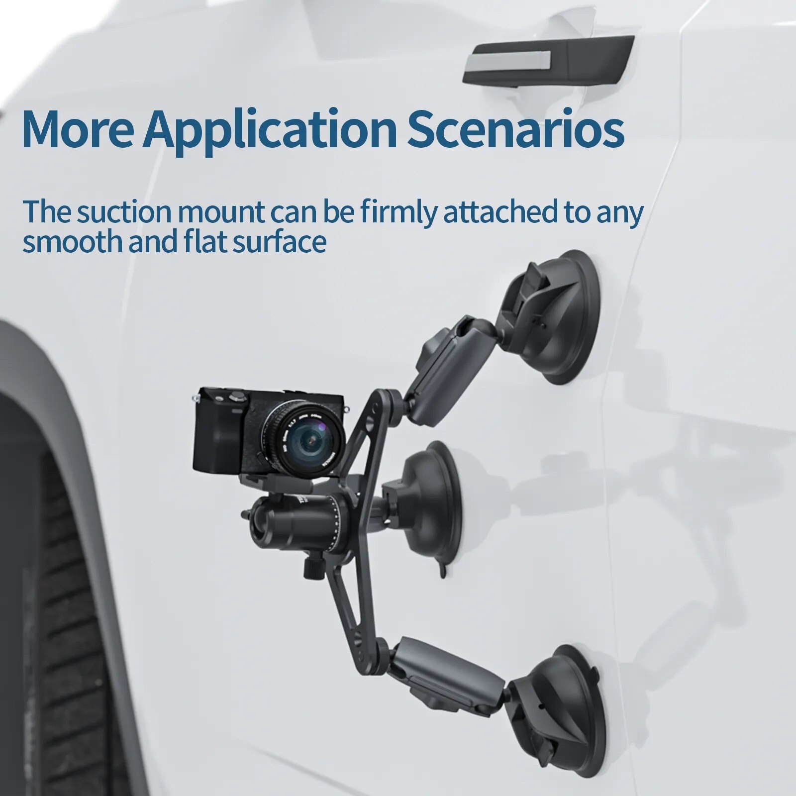 TELESIN Suction Cup Car Tripod Holder Mount 360° Detachable Ball Head For Canon Sony For GoPro 10 9 8 Insta360 DJI Osmo Action 2 3 TELESIN Suction Cup Car Tripod Holder Mount 360° Detachable Ball Head For Canon Sony For GoPro 10 9 8 Insta360 DJI Osmo Action 2 3