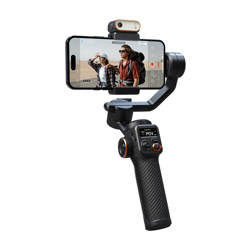 Hohem iSteady M6 Handheld Gimbal Stabilizer Selfie Tripod for Smartphone with AI Magnetic Fill Light Full Color Video Vlogging 6 Hohem iSteady M6 Handheld Gimbal Stabilizer Selfie Tripod for Smartphone with AI Magnetic Fill Light Full Color Video Vlogging 6
