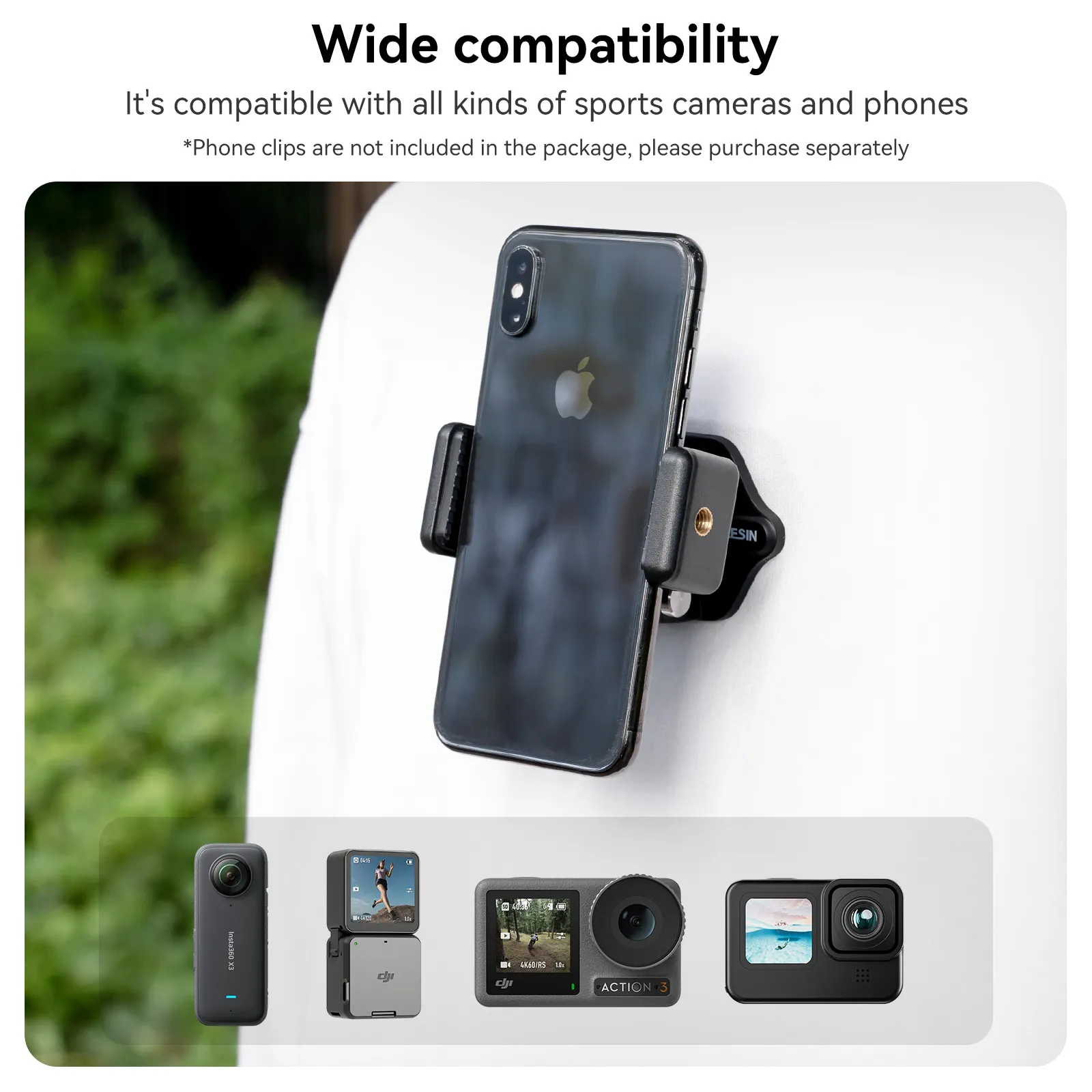 Magnetic Action Camera Quick Release Bracket: GoPro, Insta 360, DJI & Mobile Accessory 5 Magnetic Action Camera Quick Release Bracket: GoPro, Insta 360, DJI & Mobile Accessory 5