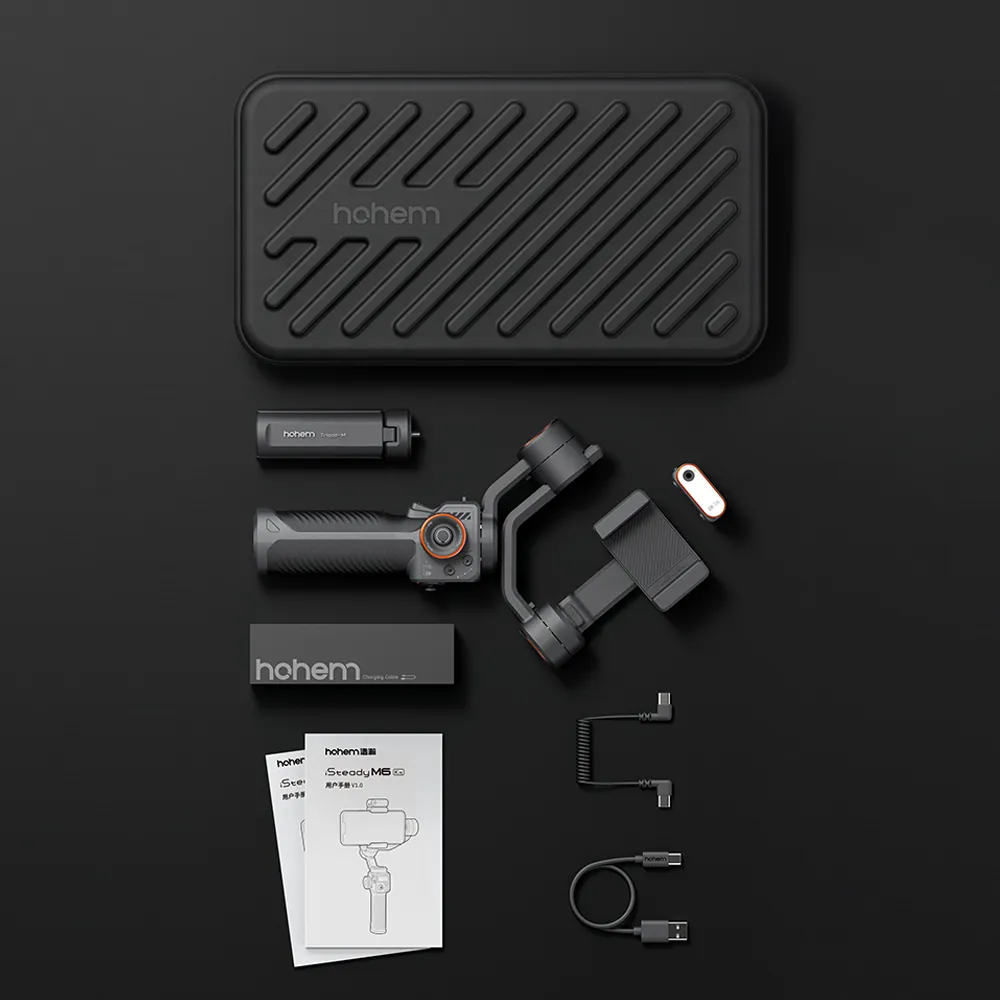 Hohem iSteady M6 Handheld Gimbal Stabilizer Selfie Tripod for Smartphone with AI Magnetic Fill Light Full Color Video Vlogging 5 Hohem iSteady M6 Handheld Gimbal Stabilizer Selfie Tripod for Smartphone with AI Magnetic Fill Light Full Color Video Vlogging 5