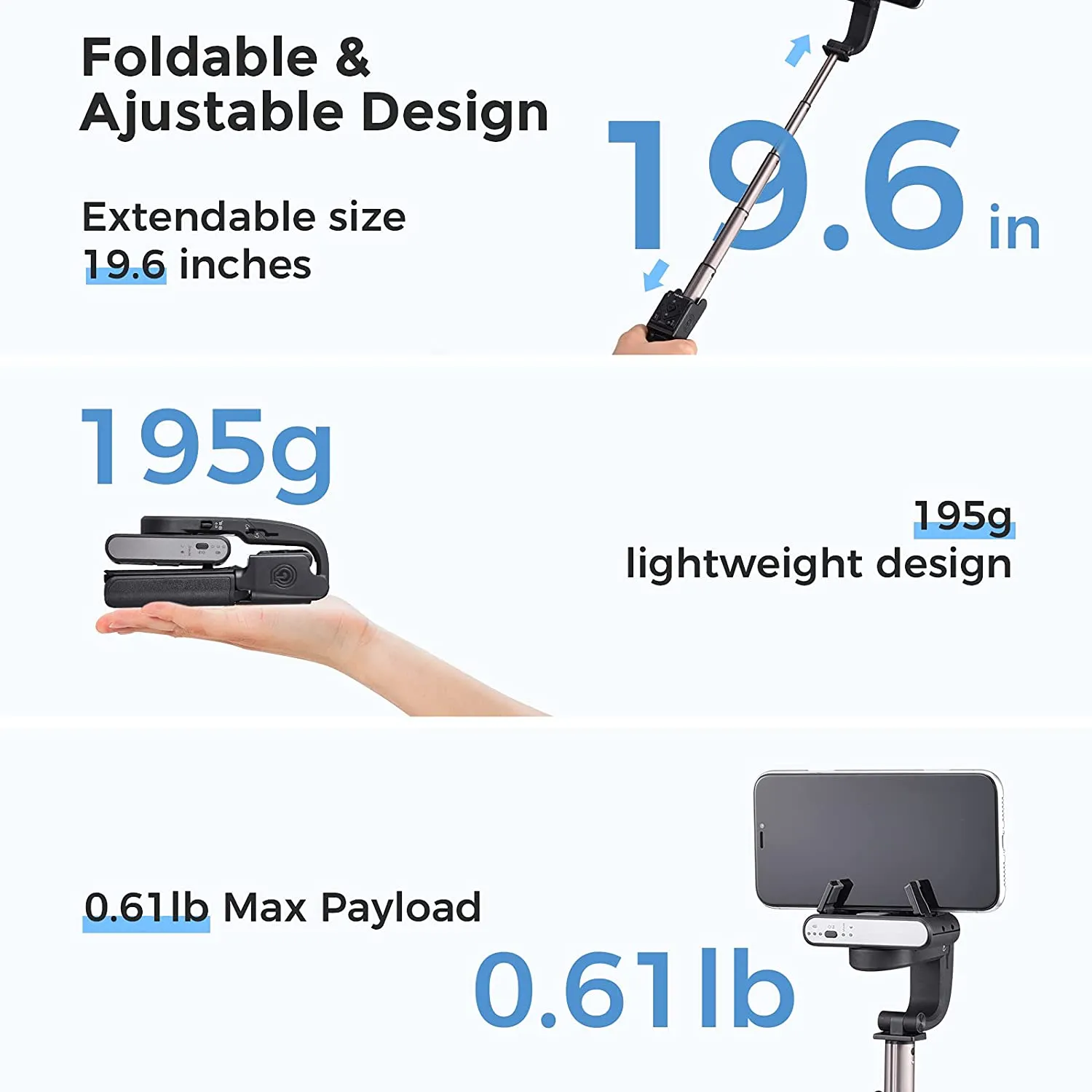 Hohem iSteady Q Handheld Gimbal Stabilizer Phone Selfie Stick Extension Rod Adjustable Tripod with Remote Control for Smartphone 4 Hohem iSteady Q Handheld Gimbal Stabilizer Phone Selfie Stick Extension Rod Adjustable Tripod with Remote Control for Smartphone 4