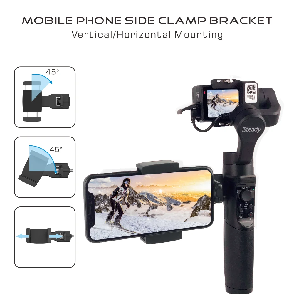 Smartphone Holder with 1/4 Standard Screw Avaialble to Gimbal for Mobile Multi Pro2 Pro3 Pro4 2