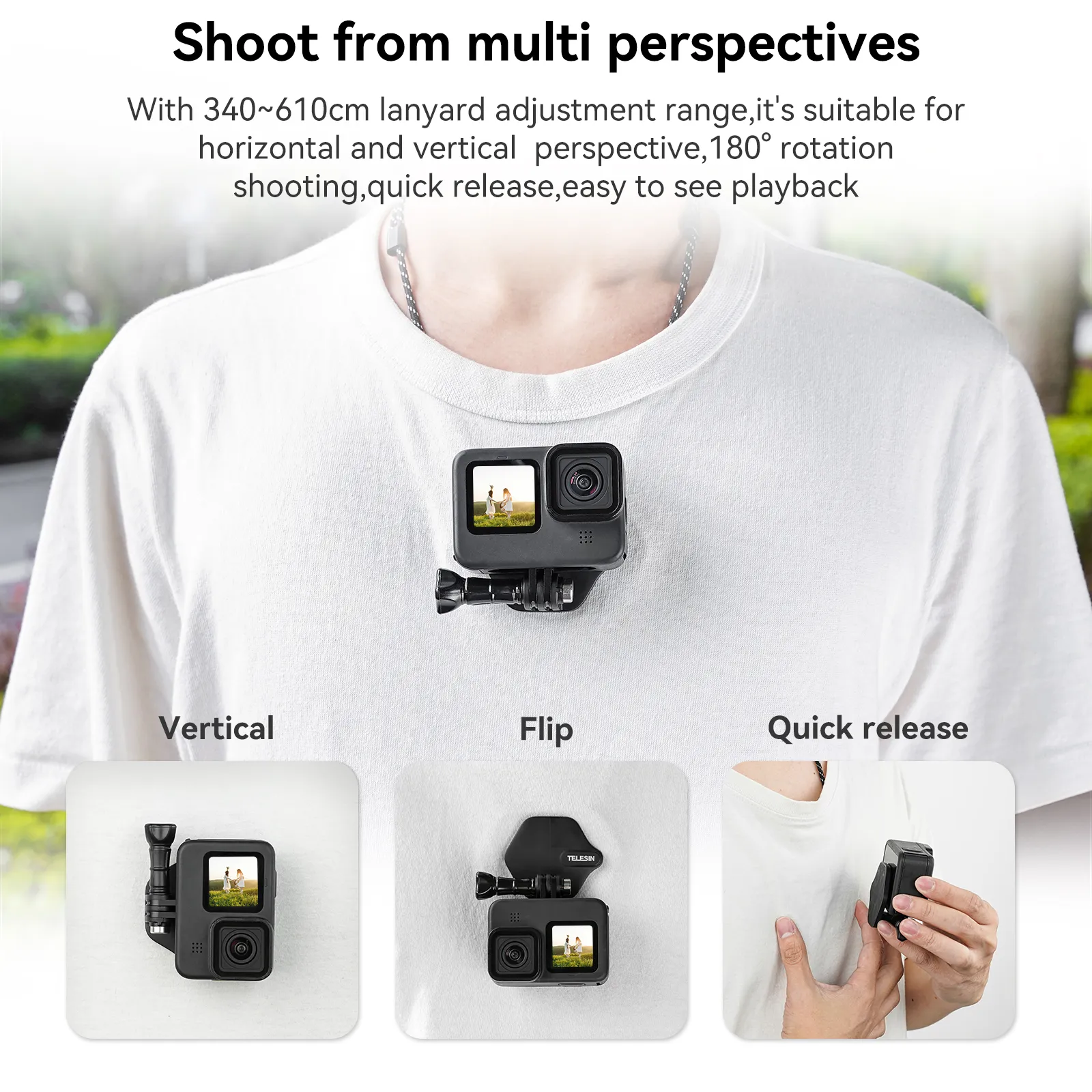 Magnetic Action Camera Quick Release Bracket: GoPro, Insta 360, DJI & Mobile Accessory 4 Magnetic Action Camera Quick Release Bracket: GoPro, Insta 360, DJI & Mobile Accessory 4
