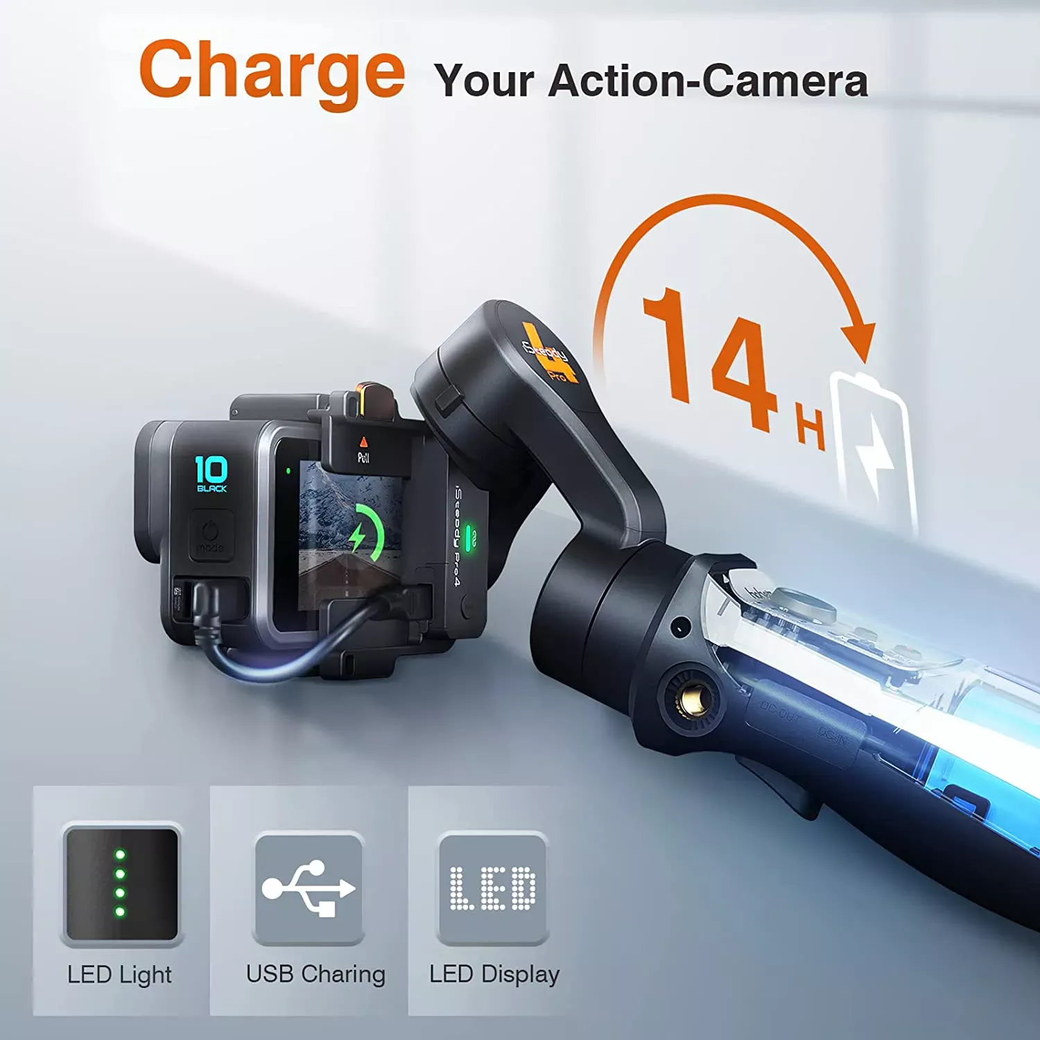 iSteady Pro 4 Gimbal for GoPro 11/10/9/8/7/6/5 DJI OSMO Insta360 One R Action Camera 3-Axis Handheld Stabilizer 4 iSteady Pro 4 Gimbal for GoPro 11/10/9/8/7/6/5 DJI OSMO Insta360 One R Action Camera 3-Axis Handheld Stabilizer 4